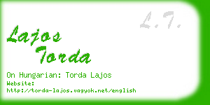 lajos torda business card